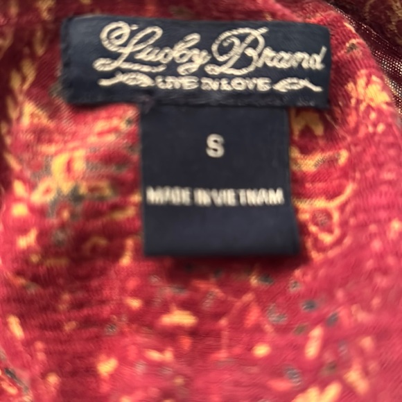 🍂LUCKY🍀BRAND 3/4 Sleeved TOP! Great for FALL!🍁Women’s SMALL - Picture 2 of 11